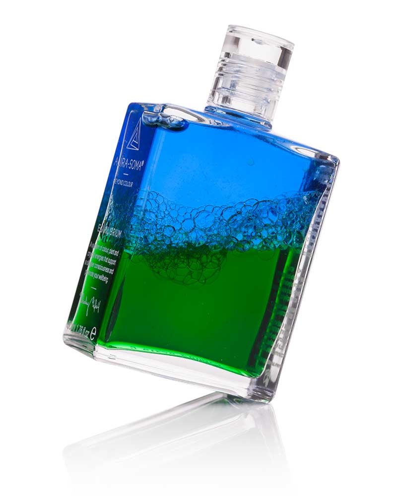 Aura-Soma® Equilibrium B03 Herzflasche verschüttelt mit Logo
