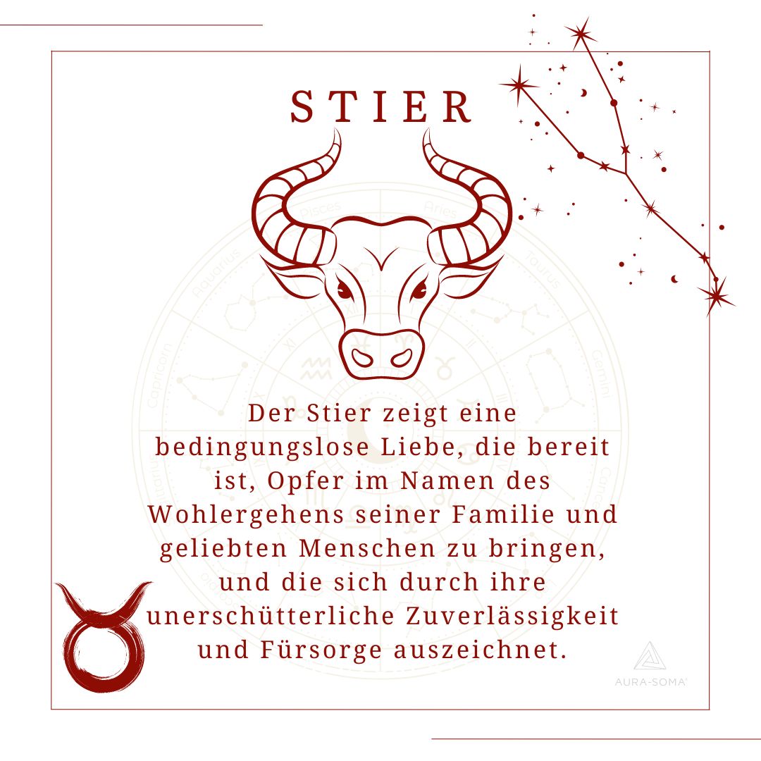 Erforsche die kraftvolle Verbindung zwischen dem Sternzeichen Stier und Aura-Soma